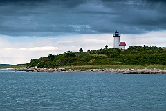 Storm Clouds Over Tarpaulin Cove Lighthouse on Nashon Island